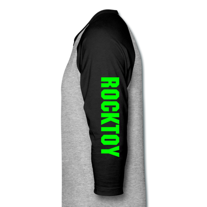 Baseball T-Shirt - heather gray/black