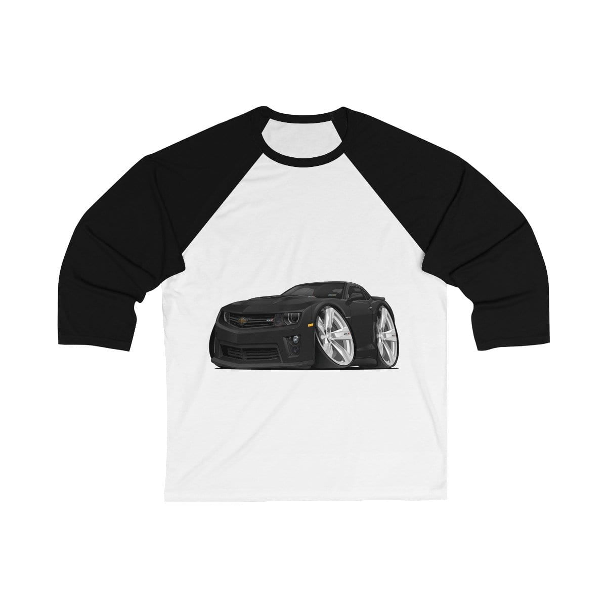 2013 Camaro Car Art Unisex 3/4 Sleeve Baseball Tee
