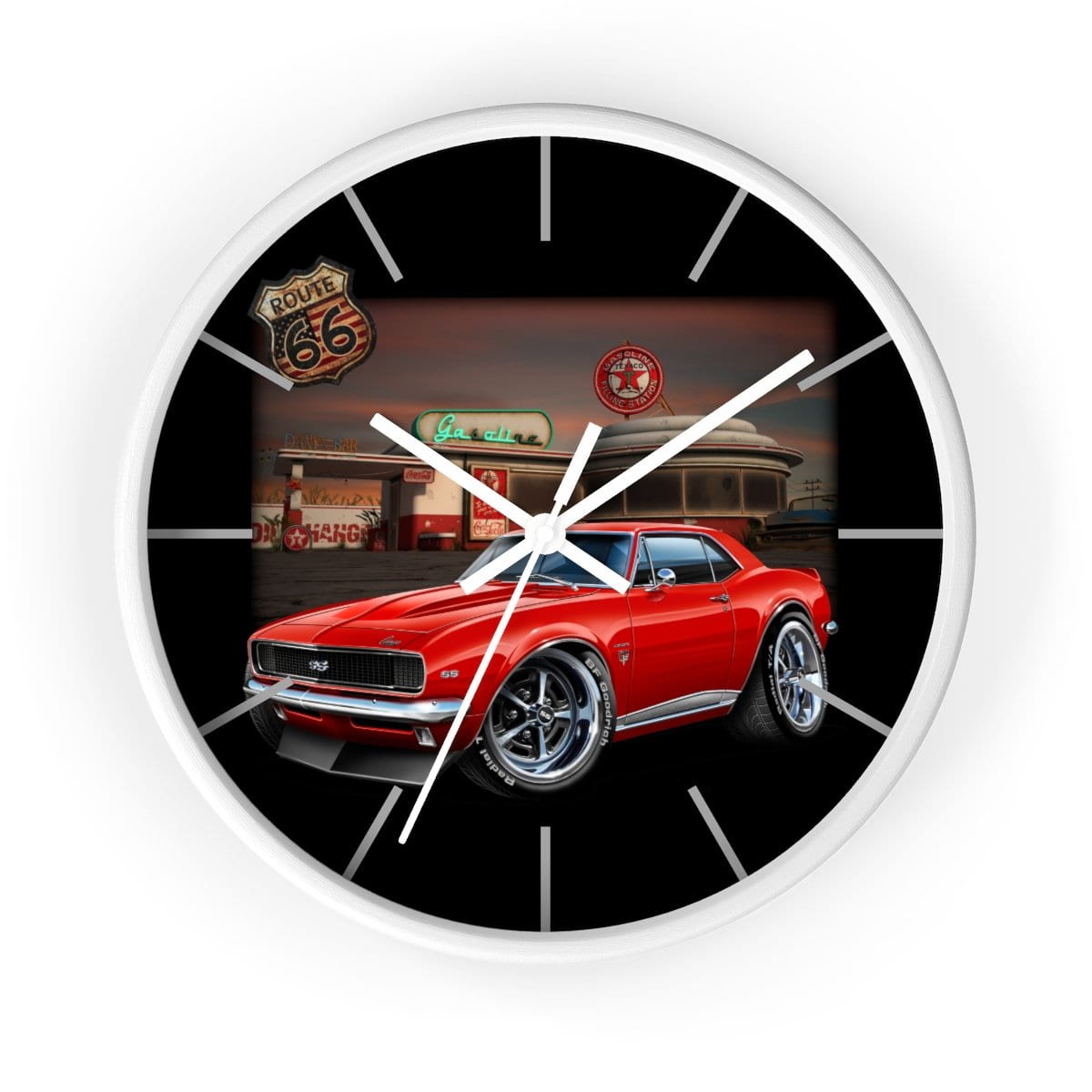 1967 Camaro SS Texaco Wall clock