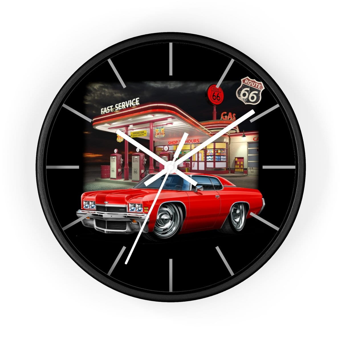 1972 Impala Vintage Gas Wall clock