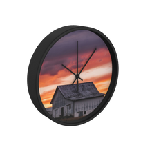 Barn Sunset 10 inch wall clock