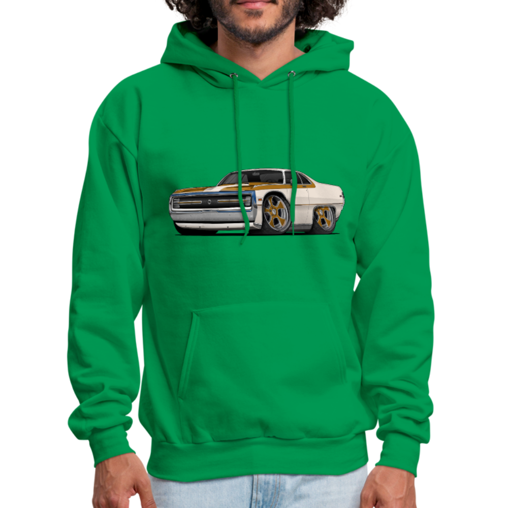 1970 Chrysler 300 Hurst Car Art Men's Hoodie - kelly green
