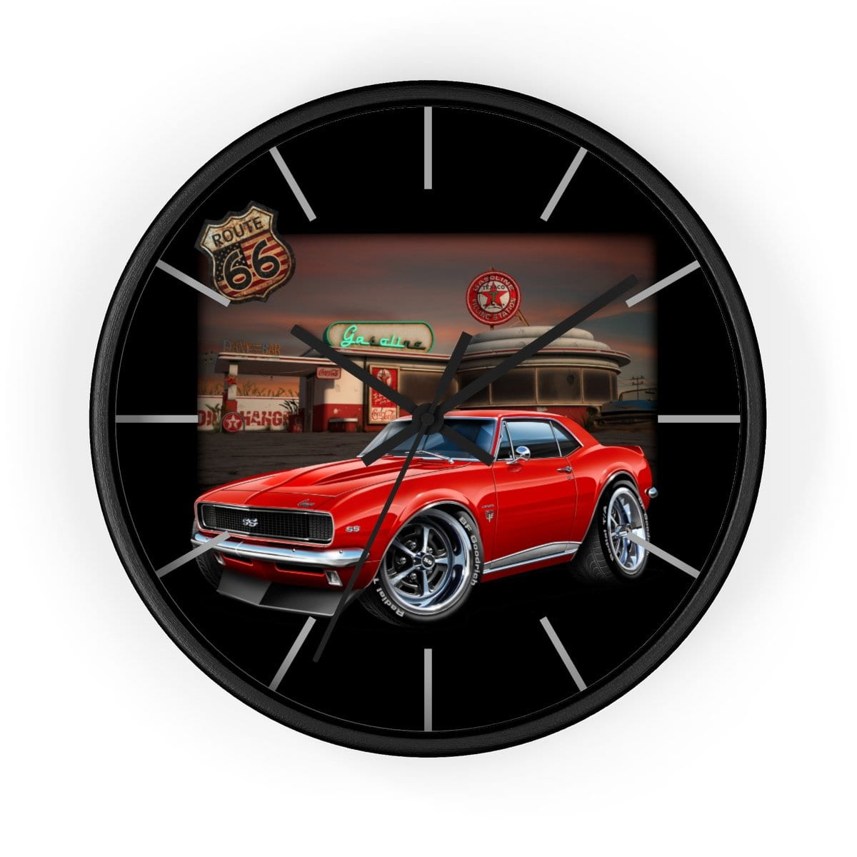 1967 Camaro SS Texaco Wall clock