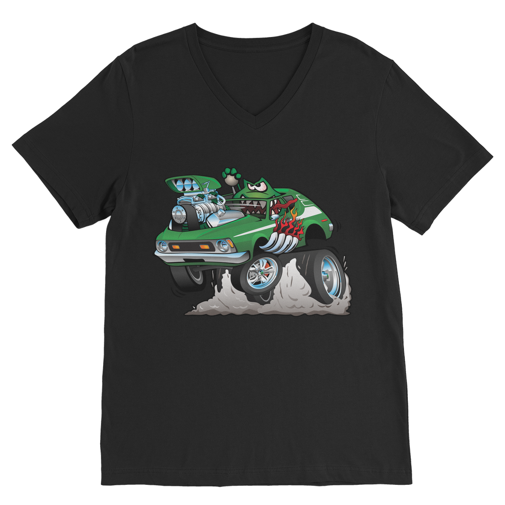Gremlin Hotrod Classic V-Neck T-Shirt