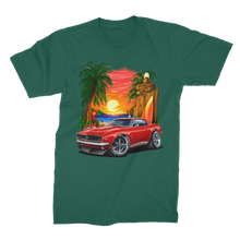 1967 Camaro SS Margaritaville Beach Car Art Premium Jersey Men's T-Shirt