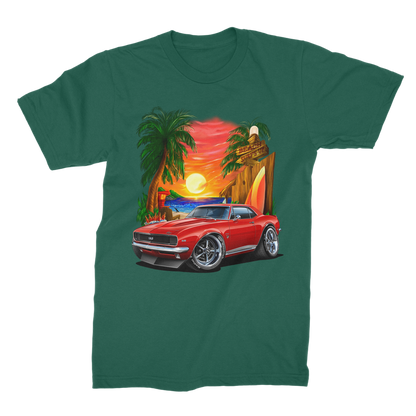 1967 Camaro SS Margaritaville Beach Car Art Premium Jersey Men's T-Shirt