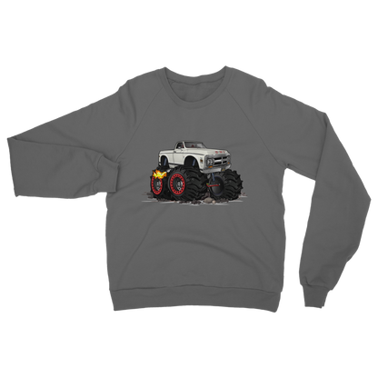 1972 GMC 4x4 Pickup Monster Truck with Rocks Car Art Classic Adult Sweatshirt
