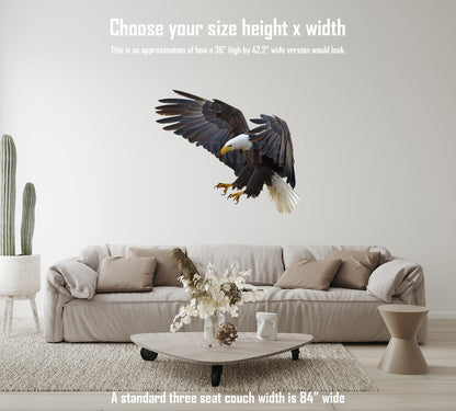 Bald Eagle 1 Reversed Large Wall Decal