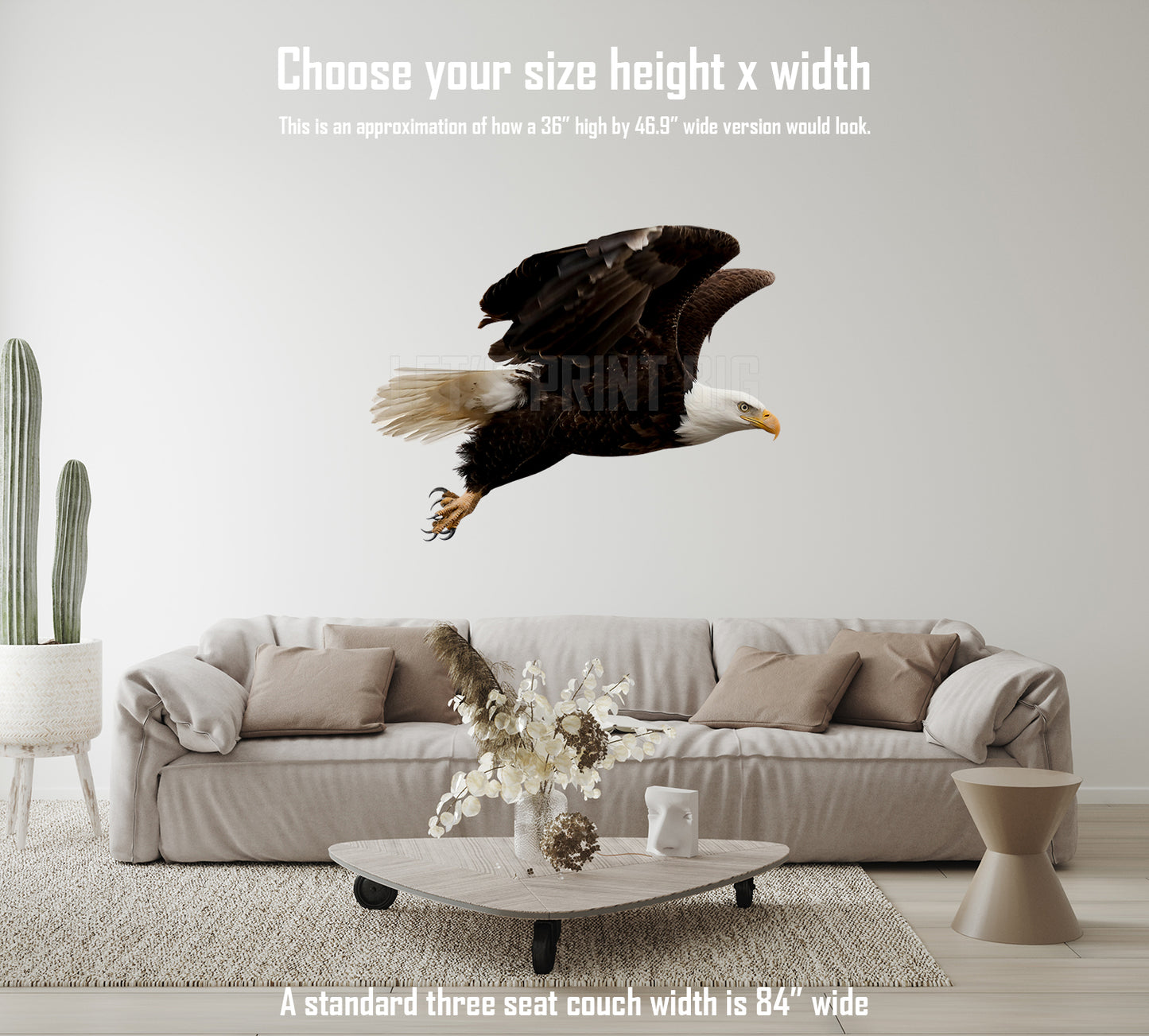 Bald Eagle 3 Large Wall Decal