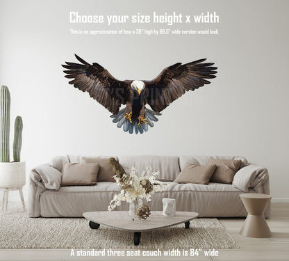 Bald Eagle 4 Reversed Large Wall Decal