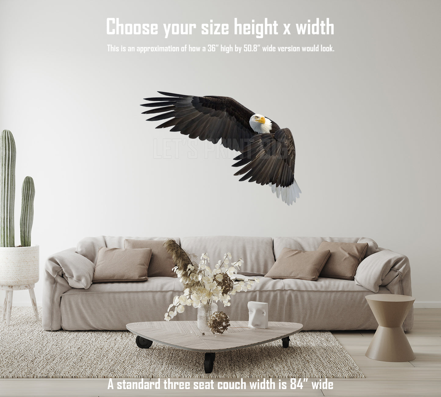 Bald Eagle 5 Large Wall Decal