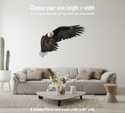 Bald Eagle 5 Reversed Large Wall Decal