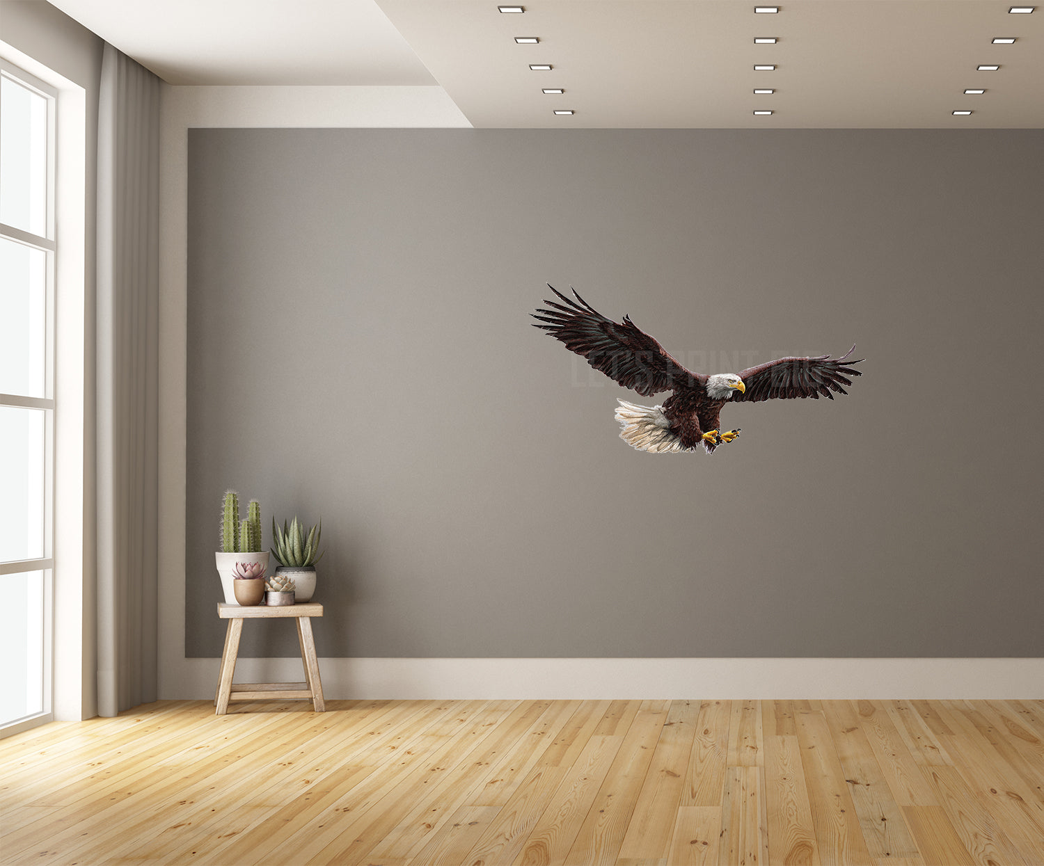 American Bald Eagle Reversed Decals of Eagles 4 sizes