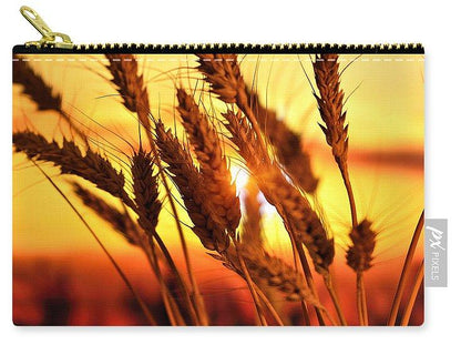 Ears Of Wheat In The Field. Evening Light - Carry-All Pouch