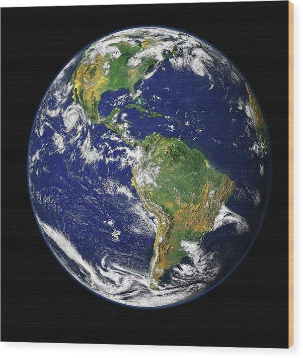 Earth - Wood Print