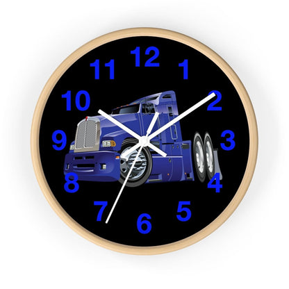 Big Blue Semi Rig Wall clock