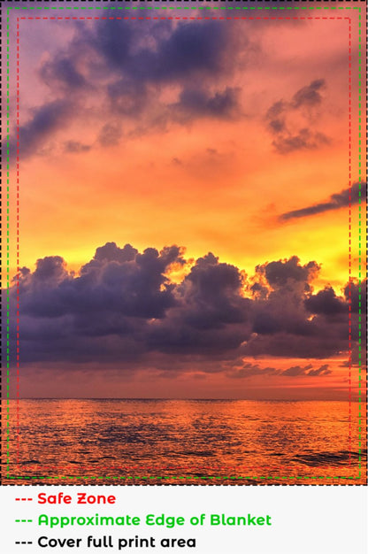 Cloudy Sunset Blanket