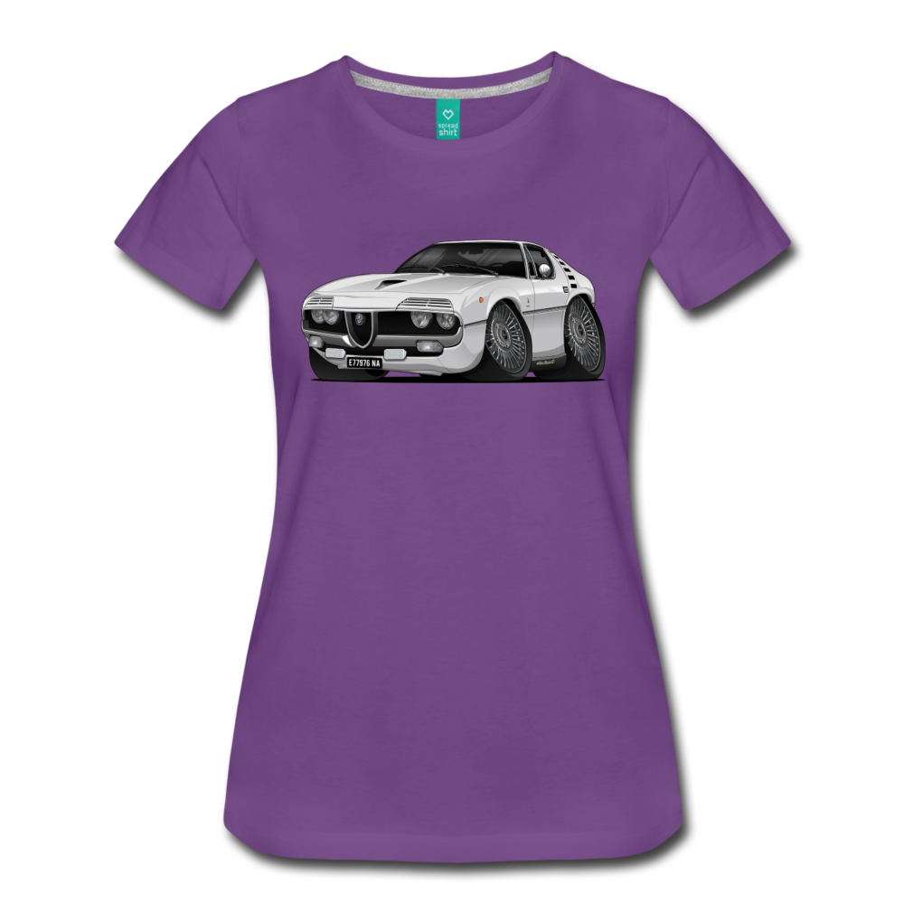 1971 Alfa Romeo Montreal Women’s Premium T-Shirt - purple