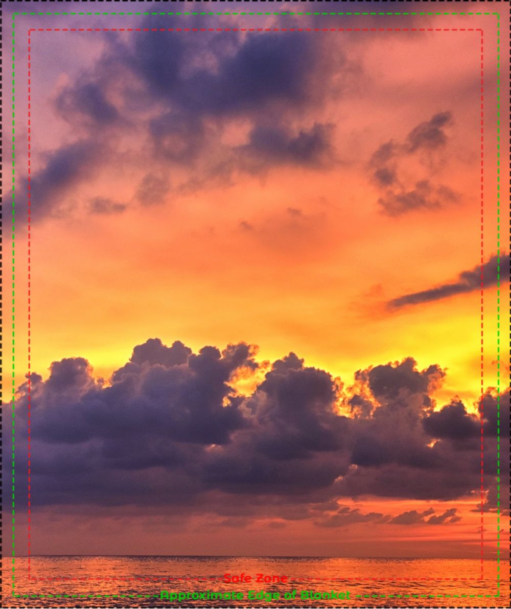 Cloudy Sunset Blanket