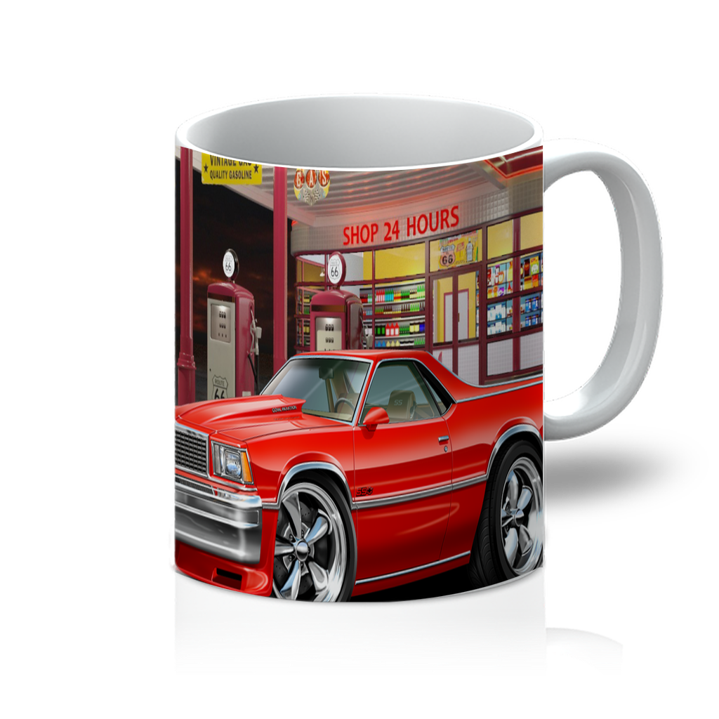 1978 El Camino Gas Station Route 66 11oz Mug