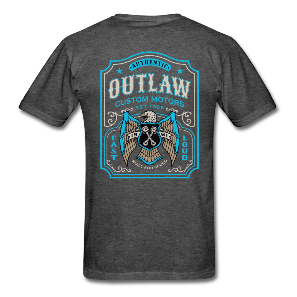 Outlaw Custom Motors Fast Loud Mens T-Shirt - heather black