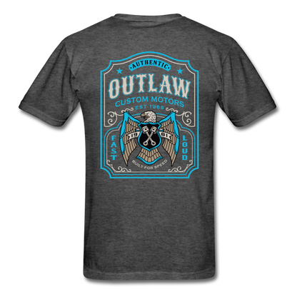 Outlaw Custom Motors Fast Loud Mens T-Shirt - heather black