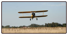 Stearman Plane Over a Field Desk Mat