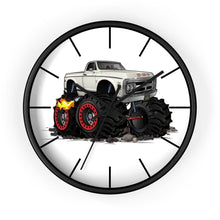 1972 GMC 4X4 Pickup Monster Truck with Rocks Car Art Wall clock