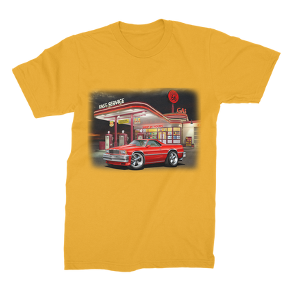 1978 El Camino Gas Station Route 66 Premium Jersey Men's T-Shirt