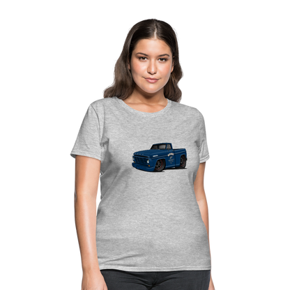 1967 Blue Ford F-100 Women's T-Shirt - heather gray