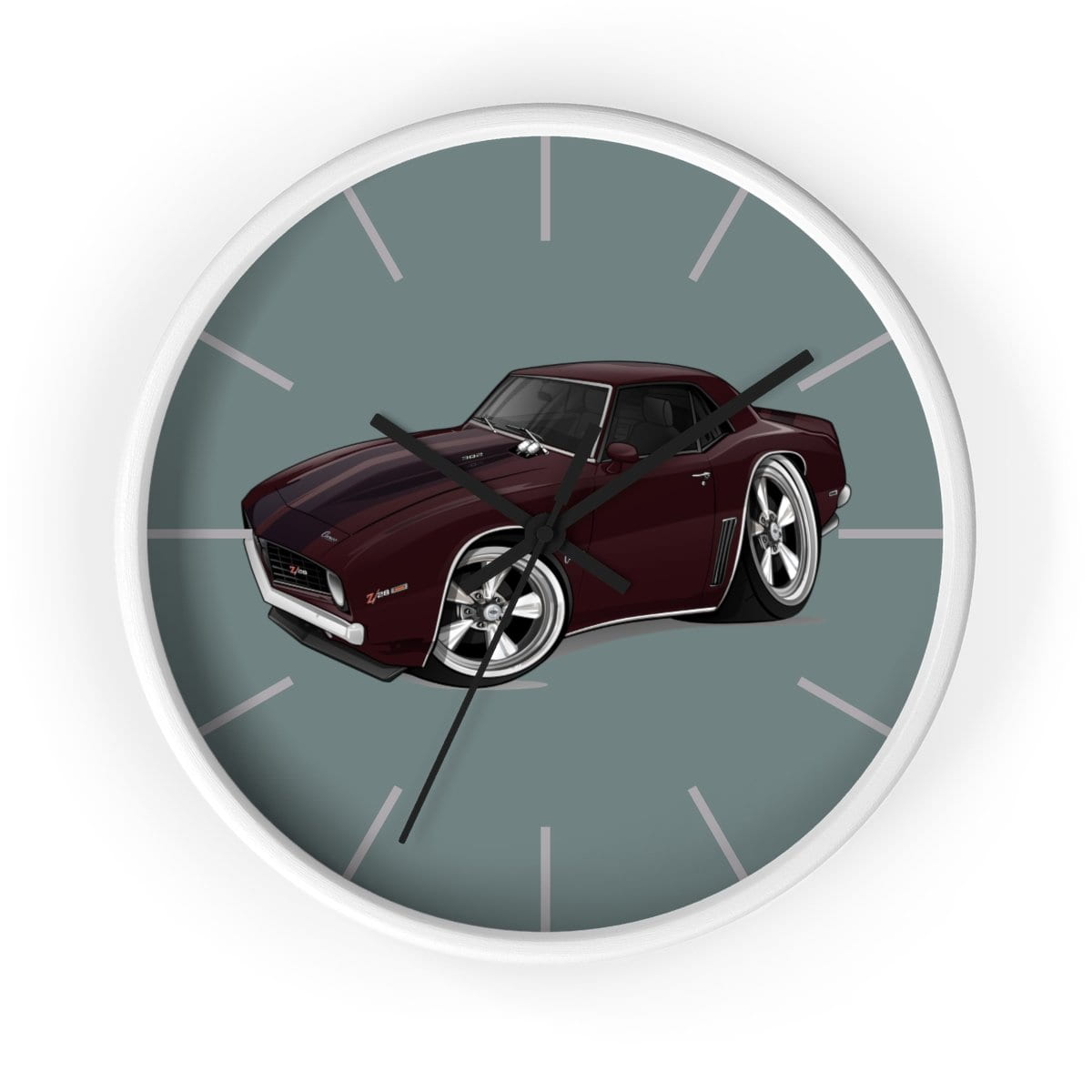 1969 Camaro Z28 Muscle Car Art Wall clock