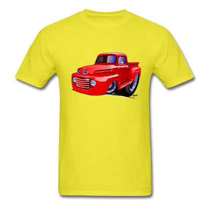 Old Red Truck Men's T-Shirt - yellow