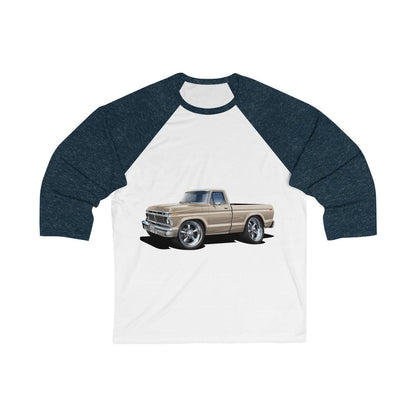 1974 F-100 Car Art Unisex 3/4 Sleeve Baseball Tee