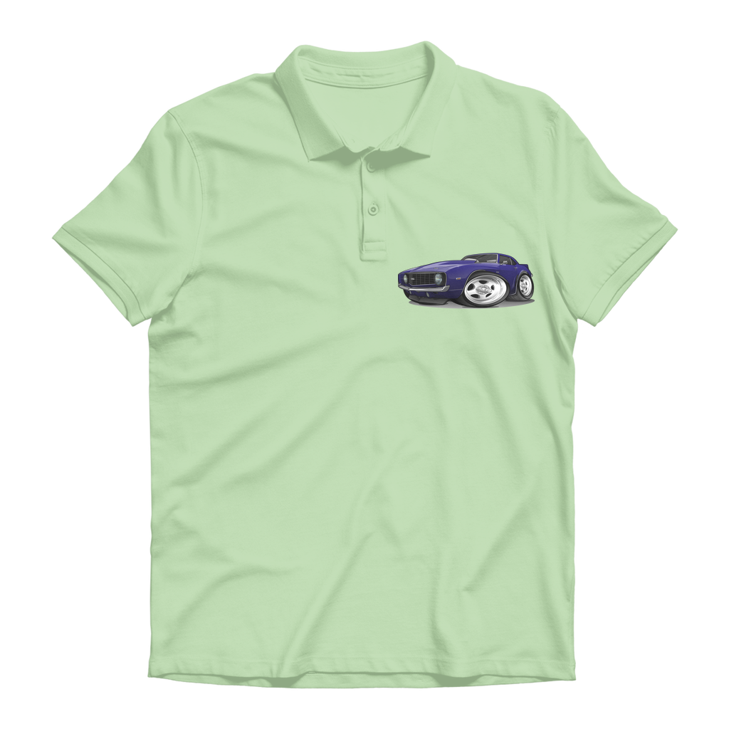 1st Generation Purple Camaro Premium Adult Polo Shirt