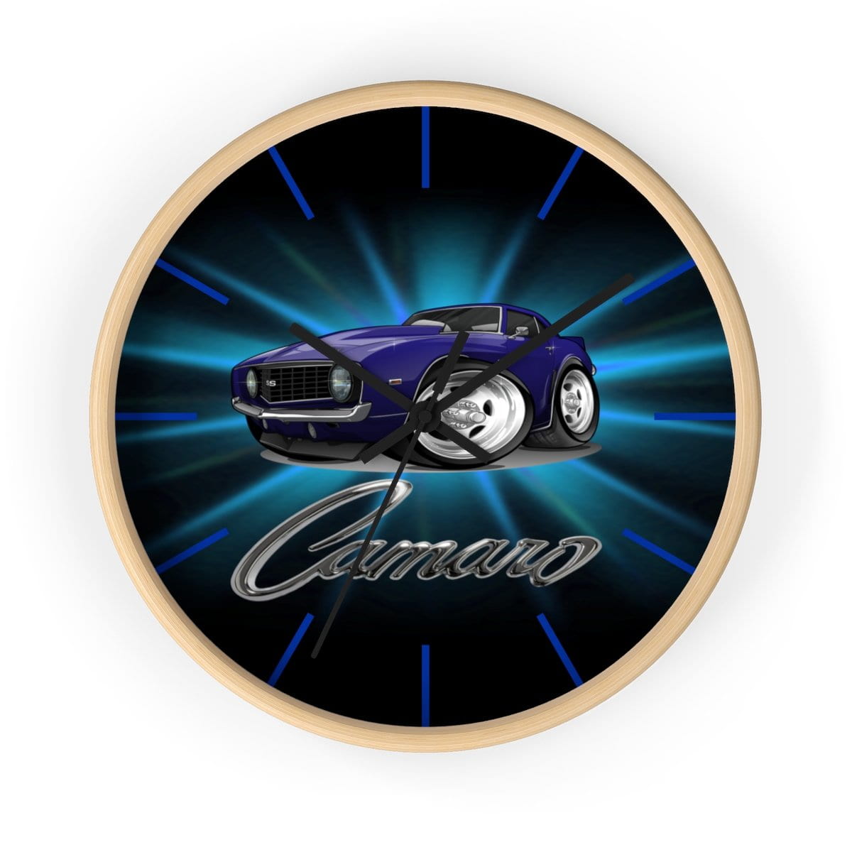 1st Generation Camaro Purple Wall clock