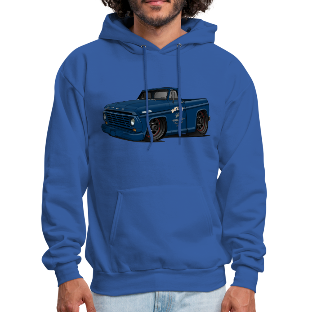 1967 Blue Ford F-100 Men's Hoodie - royal blue