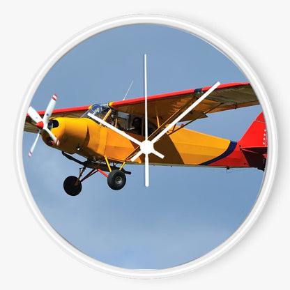 Piper Cub Sky 10 inch wall clock