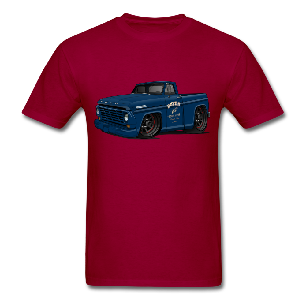 1967 Ford F-100 Men's T-Shirt - dark red