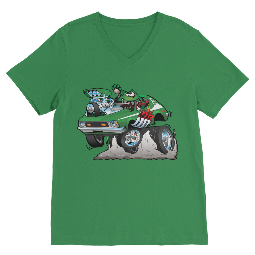 Gremlin Hotrod Classic V-Neck T-Shirt