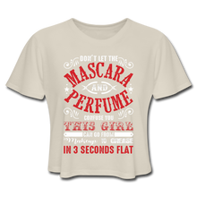 Mascara & Perfume to Grease Women's Cropped T-Shirt - Dust