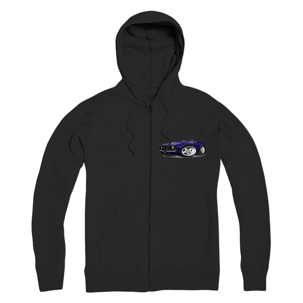 1st Generation Purple Camaro Premium Adult Zip Hoodie
