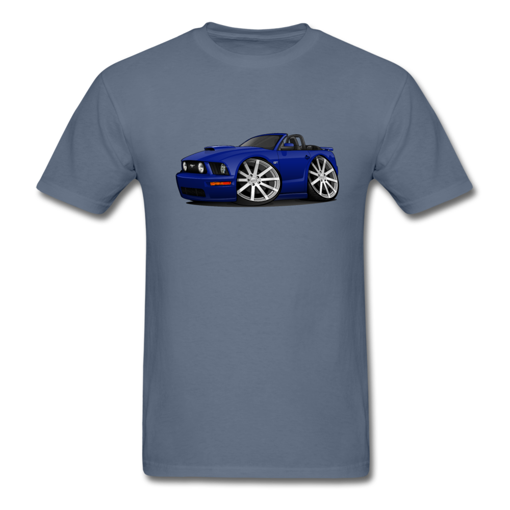 Mustang Convertible Men's T-Shirt - denim