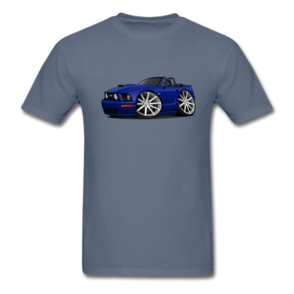 Mustang Convertible Men's T-Shirt - denim