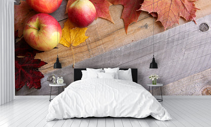 Fall Apple Wallpaper Custom Designed Wall Mural Peel & Stick