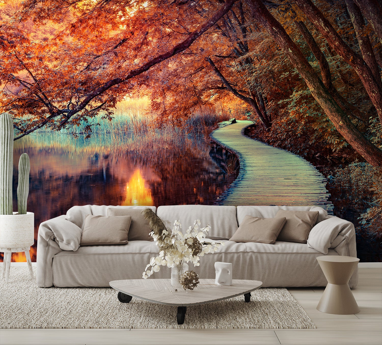 Designed Wallpaper Fall leaves wallpaper Nature Walk
