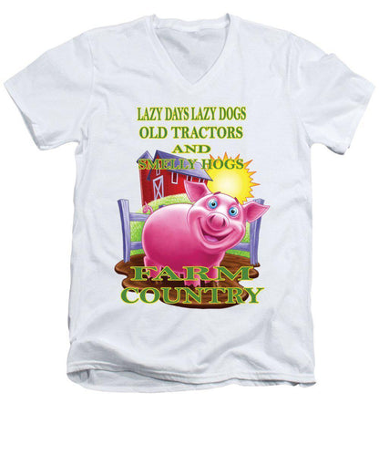 Farm Country - Men's V-Neck T-Shirt