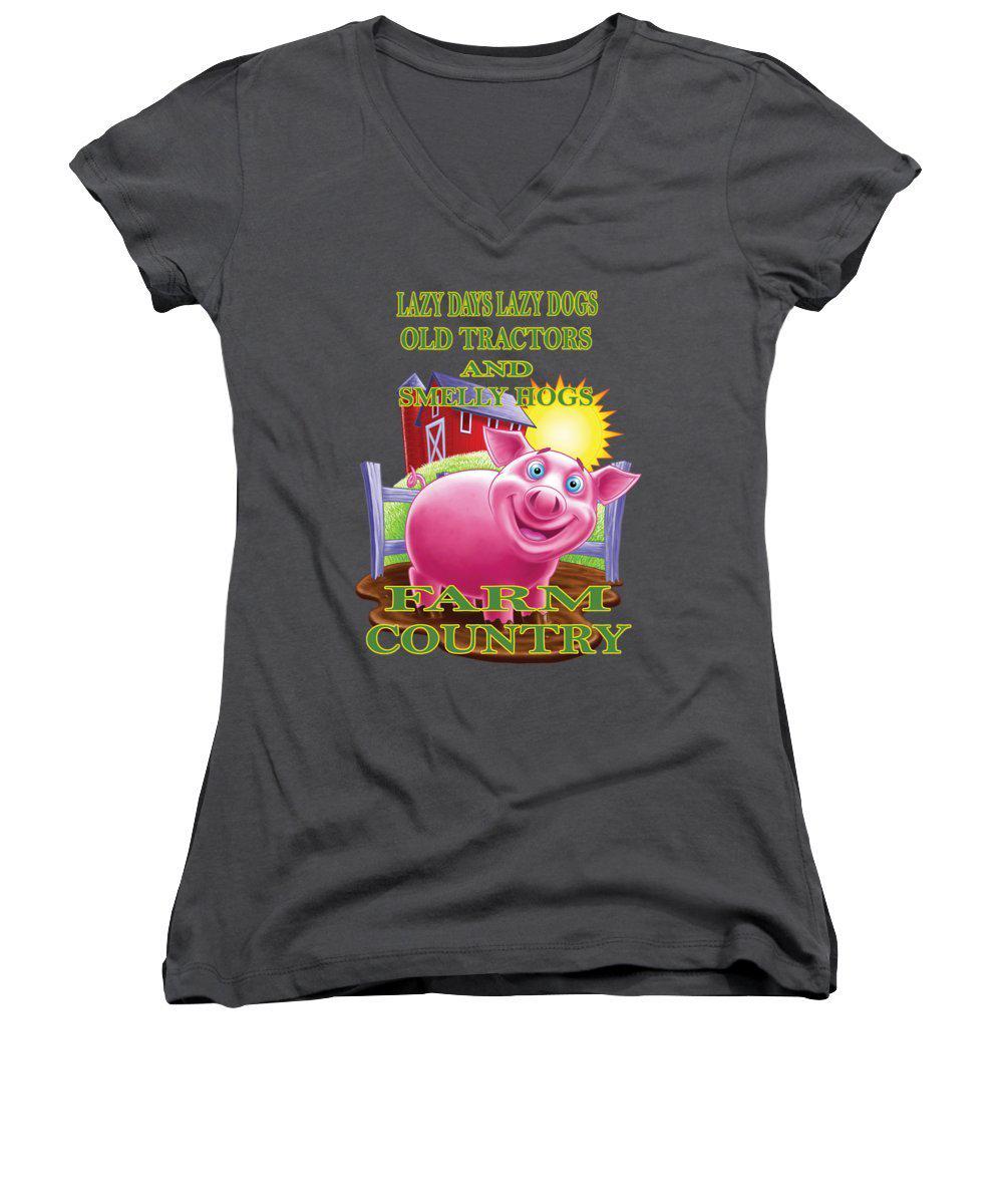 Farm Country - Women's V-Neck (Athletic Fit)