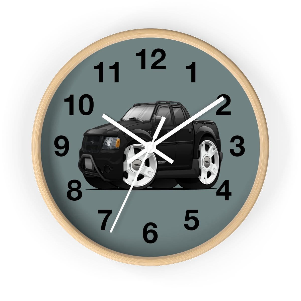 Sport Track Gray background Wall clock
