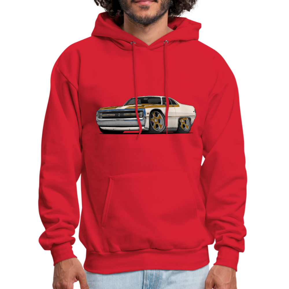 1970 Chrysler 300 Hurst Car Art Men's Hoodie - red