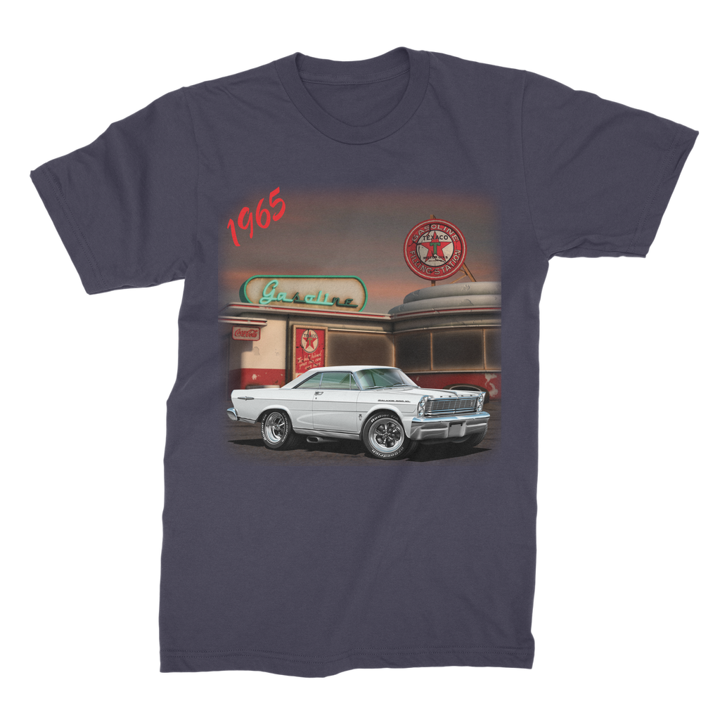 1965 White Galaxie Muscle Car Art Premium Jersey Men's T-Shirt